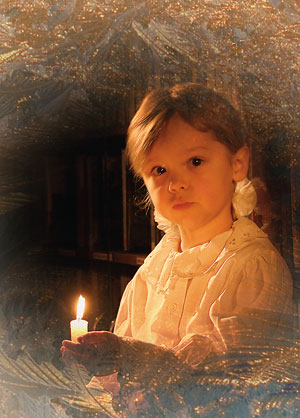 девочка со свечей