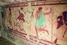 Роспись стен гробницы правителя Триклиния. Тарквиния. Италия