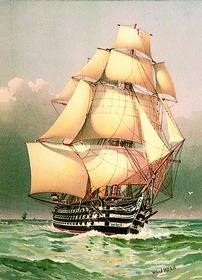 У. Митчел. Виктория. «Виктория» — 104-пушечный линейный корабль — был флагманом Нельсона в Трафальгарской битве. Корабль и сегодня числится в составе английского флота, став плавучим музеем в Портсмуте.