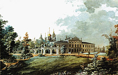 К. Росси. Вид Путевого дворца в Твери. 1800