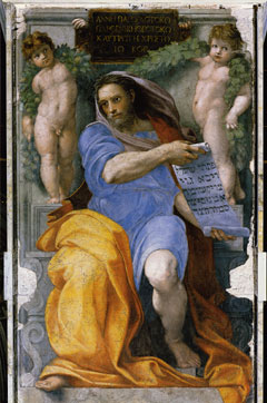 Рафаэль. Пророк Исайя. Рим, Сан-Агостиньо. Фреска. 1511–1512