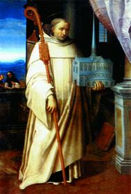 Святой Бернар Клервосский (1090-1153). Картина XVII века