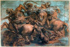 П. П. Рубенс. Битва при Ангиари. 1605. Копия с картона Леонардо