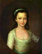 Портрет графини Екатерины Арсеньевны Воронцовой в детстве. 1790-е