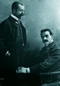 Томас Манн со старшим братом Генрихом. Палестрина, Италия 